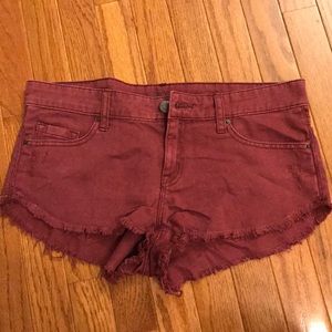 Urban Outfitter Burgundy Shorts